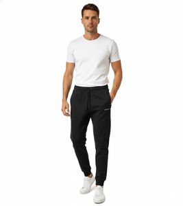 Timeless ON THAT ASS Dudley Men's Cotton Jogging Pants with Logo and Pockets 30300113ZW Black