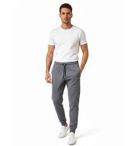 Timeless ON THAT ASS Dudley Men's Cotton Jogging Pants with Logo and Pockets 30300113GZ Grey