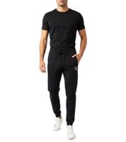 Sporty ON THAT ASS Calvin Klein Men's Cotton Sweatpants with Logo and Pockets, Black