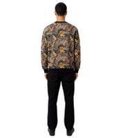 Modern men's sweater with all-over pattern, classic regular fit, crew neck sweater, stylish design 19144 Carmel