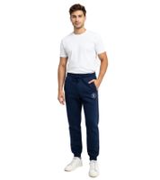 ON THAT ASS XOLO Men's Sporty Cotton Jogging Pants with Logo and Pockets, Navy Blue