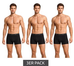3er Pack PUMA Basic Boxer Herren Boxer-Shorts Baumwoll-Unterhose Unterwäsche 701218254 001 Schwarz