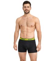 3er Pack PUMA Basic Boxer Herren Boxer-Shorts Baumwoll-Unterhose Unterwäsche 701218254 004 Grau/Grün/Schwarz
