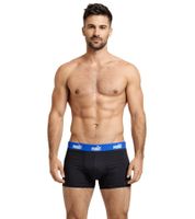 3er Pack PUMA Basic Boxer Herren Boxer-Shorts Baumwoll-Unterhose Unterwäsche 701218254 002 Schwarz/Navy/Hellblau