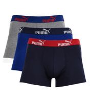 3er Pack PUMA Basic Boxer Herren Boxer-Shorts Baumwoll-Unterhose Unterwäsche 100003547 005 Blau/Grau/Navy