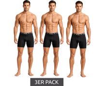 3er Pack PUMA Herren Unterziehshorts Long-Boxershorts Unterwäsche 701227283 001 Schwarz