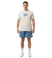 2-piece ON THAT ASS Dylan Men's Sport Set Performance Set Gym Outfit with T-Shirt & Shorts Beige/Blue