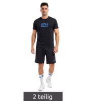 2-Piece ON THAT ASS Daylan Men's Sports Set Performance Set Gym Outfit with T-Shirt & Shorts Black
