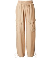 Pantalon cargo femme Nike Trend en tissu tissé avec cordons de serrage élastiques aux chevilles, style décontracté HJ3982-200 Beige