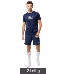 2-teiliges ON THAT ASS Daylan Herren Sport-Set Performance Set Gym Outfit mit T-Shirt & Shorts Navy