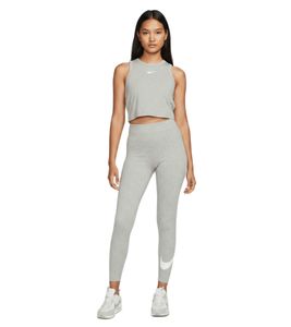 bequeme NIKE Sportswear Classics High-Waist Graphic Damen Leggings Lifestyle Baumwoll-Hose DV7795-063 Grau