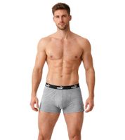 3er Pack PUMA Basic Boxer Herren Boxer-Shorts Baumwoll-Unterhose Unterwäsche 701218254 007 Grau/Hell-Grau