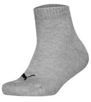 7 Paar PUMA Kids Quarter Baumwoll-Socken Mädchen und Jungen Baumwoll-Strümpfe mit flacher Naht 701222092 002 Schwarz/Weiß/Grau
