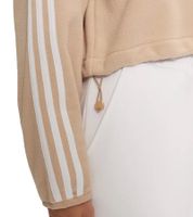 kuscheliger adidas Polar Fleece 1/2 Zip Damen Pullover nachhaltiges Fleece Shirt mit halbem Reißverschluss IY7267 Beige