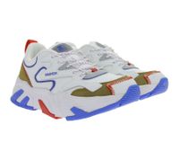 extravagante STARTER Buffalo Herren Sneaker mit Echtleder und Wildleder Retro Turn-Schuhe im 90er Style SMB102321 Weiß/Bunt, Schwarz oder Weiß