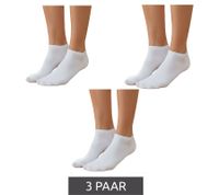 3 paires de chaussettes de sport pour femmes, en coton opaque et chaud 90 deniers, blanches
