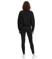 bequemes adidas Essentials Damen Crop-Sweatshirt Relaxed Fit Baumwoll-Pullover IW0953 Schwarz