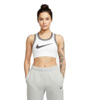 Soutien-gorge de sport Nike en jersey pour femme avec technologie Dry-Fit, brassière bustier FV6275-100, blanc/noir