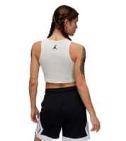 Canotta corta da donna NIKE Jordan con logo Jordan, maglietta sportiva in cotone DX4700-133 bianca