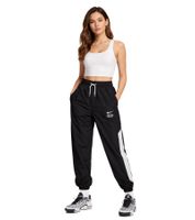 Pantalones deportivos de tejido NIKE Sportswear para mujer, estilo urbano, HQ0988-010, color negro