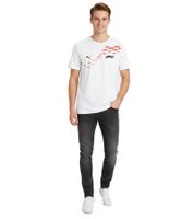 T-shirt sportiva PUMA x F1 Formula 1 Motorsport da uomo, in cotone, modello F1 Classic 701228160 002, colore bianco