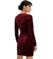 Timeless Women's Mini Velvet Party Dress with Long Sleeves 923699 Bordeaux Red
