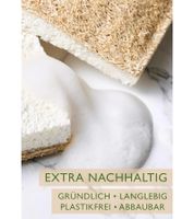 4er Pack Saugstarker Swuper Luffa-Gurke Spülschwamm nachhaltiger Schwamm Putzmittel Beige/Weiß