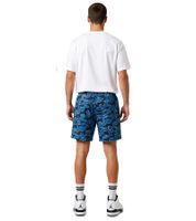 bequeme SCOTCH & SODA Herren Sport-Short Mesh-Bermuda kurze Fitness-Hose SSSP25M266619 012 Schwarz/Blau/Petrol