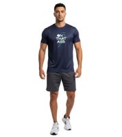 Modernes ON THAT ASS Charlie Herren Sport T-Shirt Fitness Performance Shirt mit stylischem Design Dunkelblau