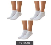 99 paires de chaussettes pour femmes, 90 deniers, opaques et chaudes en coton, blanches
