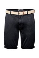 klassische 11 PROJECT PRFribus Herren Chino Shorts inkl. Gürtel mit Knopf und Reißverschluss Shorts 20714807ME in Blau, Schwarz oder Grau