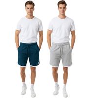 Short de sport en coton doux pour homme SCOTCH & SODA, idéal pour le fitness, les loisirs ou la plage (SSSP25M269727), coloris bleu pétrole ou gris clair