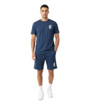 2-teiliges ON THAT ASS Brooklyn Herren Sport-Set Performance Set Gym Outfit mit T-Shirt & Shorts Navy