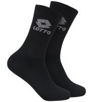10 Pairs of LOTTO Sports Socks for Women and Men, Training Socks, Tennis Socks, Cotton Socks, Black