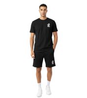 2-teiliges ON THAT ASS Brooklyn Herren Summer Set aus Baumwolle T-Shirt & Shorts bequemes Sommer-Outfit im modernen Stil Schwarz