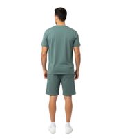 2-teiliges ON THAT ASS Brooklyn Herren Summer Set aus Baumwolle T-Shirt & Shorts bequemes Sommer-Outfit im modernen Stil Grün