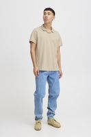 Lot de 2 polos classiques BLEND en coton pour homme (réf. 20718074) : blanc/bleu, beige/marron ou gris/noir