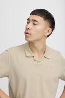 Lot de 2 polos classiques BLEND en coton pour homme (réf. 20718074) : blanc/bleu, beige/marron ou gris/noir