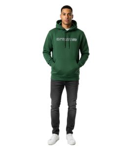 ON THAT ASS Conor Herren Hoody Kapuzen-Pullover Baumwoll-Sweater mit Kängurutasche Fleece gefüttert Hoodie Grün