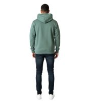 ON THAT ASS Xavier Herren Hoody Kapuzen-Pullover Baumwoll-Sweater mit Kängurutasche Fleece gefüttert Hoodie Grün