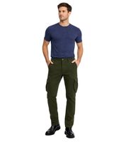 Pantalones cargo clásicos para hombre FQ1924 FQHarris con botón y cremallera - Pantalones casuales 21900476-ME en marrón, verde o negro