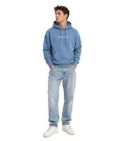 Felpa con cappuccio da uomo ON THAT ASS Bale, pullover in cotone con tasca a marsupio, blu