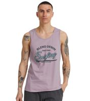 klassisches BLEND BDLingo Herren Tanktop mit Rundhals Top 20714921ME Weiß, Blau, Violett oder Türkis