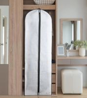 Atmungsaktiver Luk-Aves Kleidersack für Brautkleider Kleider-Beutel 180cm oder 140cm Weiß