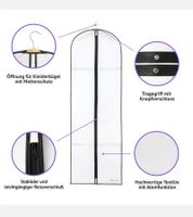 Atmungsaktiver Luk-Aves Kleidersack für Brautkleider Kleider-Beutel 180cm oder 140cm Weiß