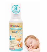 Brunoko Anti-Mücken-Spray für Babys schützt vor Mücken und Bettwanzen geeignet für Körper und Gesicht von Säuglingen Baby-Lotion 8 Stunden Schutz vor Tigermücken 100ml Rosa oder Grün