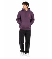 Felpa con cappuccio da uomo Steven Hoody in cotone con tasca a marsupio, colore viola