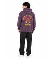 Felpa con cappuccio da uomo Steven Hoody in cotone con tasca a marsupio, colore viola