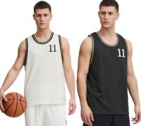 klassisches 11 PROJECT PRZayden Herren Tanktop mit Rundhals Top 21301016-ME Weiß oder Schwarz