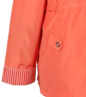 zeitlose Wedolina Linda Damen Übergangs-Jacke Kurz-Mantel mit abnehmbarer Kapuze sportliche Frühlings-Jacke Pfirsich-Orange oder Hellgrau
